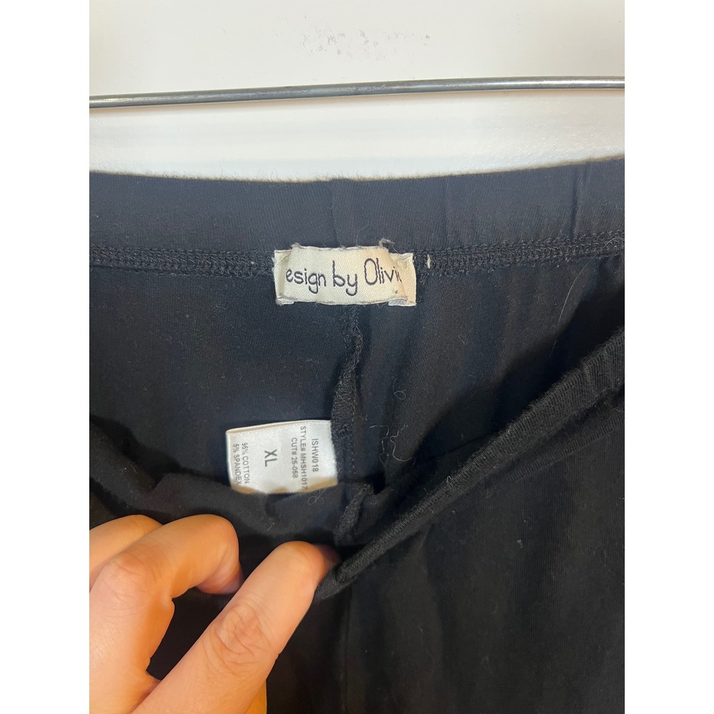 Design‎ by Olivia Womens Biker Shorts Cotton Spandex Black XL